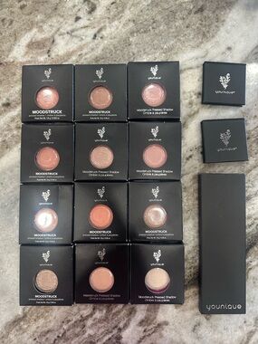 Younique Moodstruck Pressed Eyeshadows - Pink, Peach & Neutral Browns